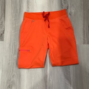 FIGS Zamora Joggers Sunset Orange XSP